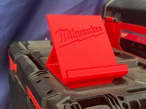Milwaukee Inspired Phone Stand  Tool Box Accessory Holder for Jobsite & workshop - Picture 1 of 3