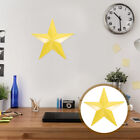  European Retro Iron Five-pointed Star Wall Decoration Yellow