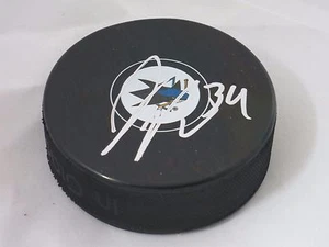 James Reimer San Jose Sharks Signed Autographed NHL Logo Puck LOM COA (PK283) - Picture 1 of 2