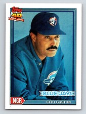1991 Topps Cito Gaston Toronto Blue Jays #81