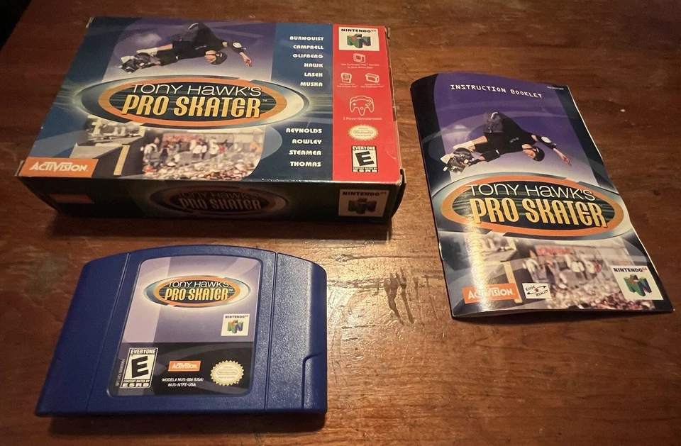 NINTENDO 64 N64 - Tony Hawk's Pro Skater CIB Complete Authentic TESTED W/BOX 🔥 - Image 1 of 1