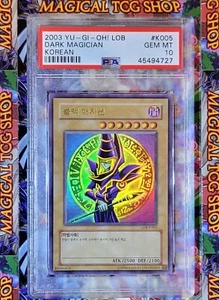 Yugioh Dark Magician Korean LOB-K005 Ultra Rare PSA 10 Gem Mint - Picture 1 of 1