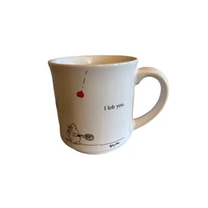 Taza de tenis Boynton "I Lob You" - Cerámica blanca - 12 oz - Hecha en Japón - Imagen 1 de 5