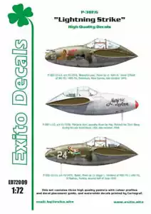 EXITO DECALS ED72009 - 1:72 Lightning Strike - Picture 1 of 8