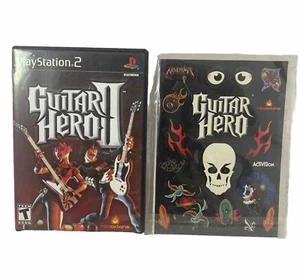Guitar Hero PS2 Game Used/And Sticker Sheet Unopened. - Picture 1 of 5