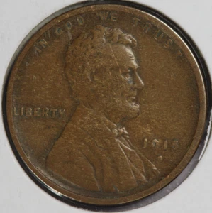 1915-S Lincoln Wheat Cent 1C -VF+ - Picture 1 of 2