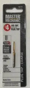 Master Mechanic 788784 #4 40 NC Titanium Coated Plug Tap-Coarse - Picture 1 of 1