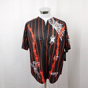 Dark Sundaze Striped Short Sleeve Barbed Wire Spider Jersey - Black, Small #418 - Picture 1 of 8