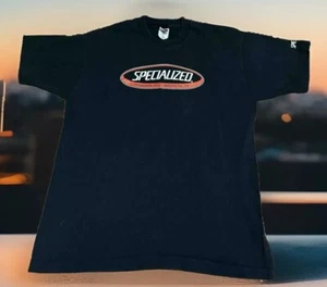 Vintage Specialized Bicycles  Single Stitch Established 1975 Black T XL Bike - Picture 1 of 7