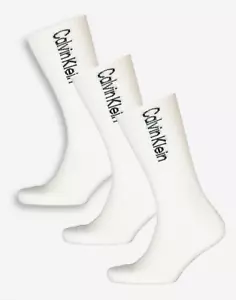 Calvin Klein men's crew ankle 3 Pairs sports gym socks UK 6.5-11 Europe 40-46 - Picture 1 of 1