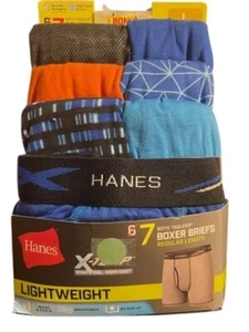 Jungen Hanes leichte Boxershorts 7er Pack Große 14-16 (4141) - Bild 1 von 4