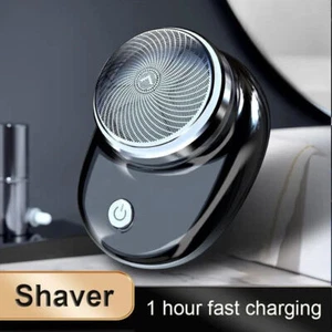 Portable Electric Shaver for Men Mini-shave Razor USB Rechargeable Home Travel - Picture 1 of 16
