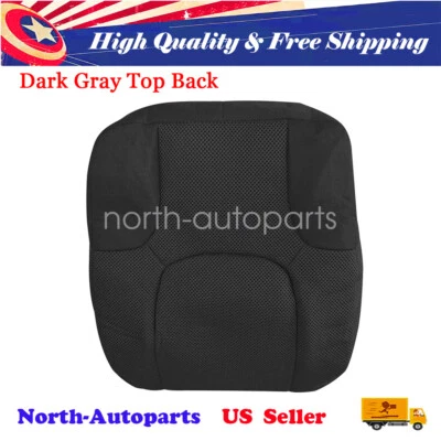 For 05-21 Nissan Frontier Driver Top Lean Back Cloth Seat Cover Dark Gray New Foto 1 de 4