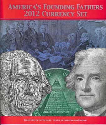 1 - America's Founding Fathers 2012 Currency Set - w/FANCY SERIAL #'S - 21 - Image 1 of 4