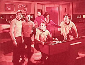RARE STAR TREK TOS - “ARENA” - Spock and the Bridge Crew - 35mm FILM CLIP/SLIDE - Picture 1 of 3