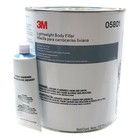 0.8 Gallon 3M Tack Free Lightweight Auto Body Filler with Hardener 05801 - Gray