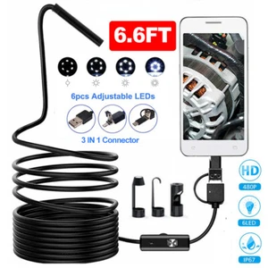 USB Type C Endoscope Borescope Snake Inspection Camera 3 in 1 for Android System - Picture 1 of 12