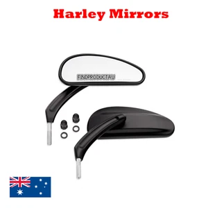 Black Rear view Mirror Harley Sportster XL IRON 883 1200 Dyna FXDSE FXDSE2 CVO - Picture 1 of 2
