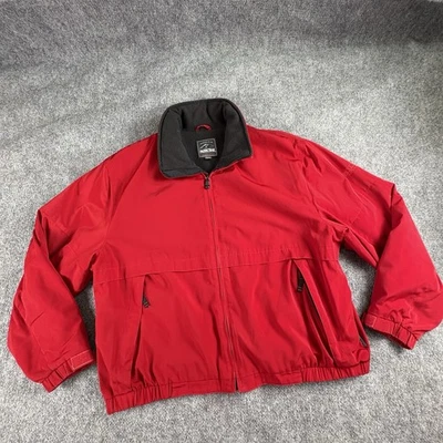 Chaqueta Pacific Trail Para Hombres XXL Roja Capucha Oculta Exterior Ropa de Calle Gorpcore Cálida Foto 1 de 4