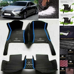 For Lexus ES Car Floor Mats Custom Waterproof Luxury Carpets Auto Liner - Foto 1 di 34