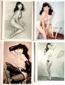 Bettie Page 8x10 Photo Bundle No.8 – Set of 4 Classic Pin-Up Prints - Picture 1 of 1