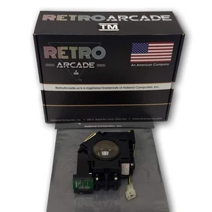 Arcade Game LED Track Ball 2 inch for Mame + Jamma translucent w rotating colors - Picture 1 of 2