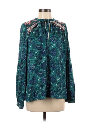 Billabong Women Green Long Sleeve Blouse S - Image 1 of 2