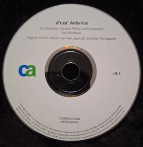 CA eTrust Antivirus r8.1 CD for Desktops, Servers, PDA's and Windows Groupware - Picture 1 of 3