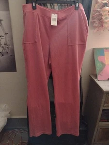 Juicy Couture Juicy Hot Pink Velour Sweat Pants Size 3x NWT  - Picture 1 of 8