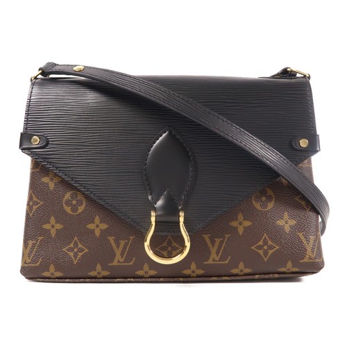 LOUIS VUITTON（LV） Borsa a tracolla Louis Vuitton LV GHW Saint Michel M44030 Monogram Epi Marrone Nero