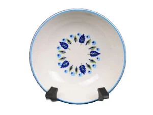 3 Marcrest Swiss Alpine Chalet Fruit Bowls 5.25in Blue & Green 1960s MCM Retro - Picture 1 of 6