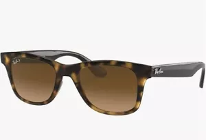 Ray-Ban Rb4640 quadratische Sonnenbrille, hell Havanna/polarisiert brauner Farbverlauf, 50 mm - Bild 1 von 7