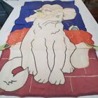 Decorative House Flag - Cat with a Hat - Spring - 28" x 42"