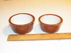 Vintage Pair of 2 GUERNSEY COOKING WARE Pottery Bowls - Different Sizes