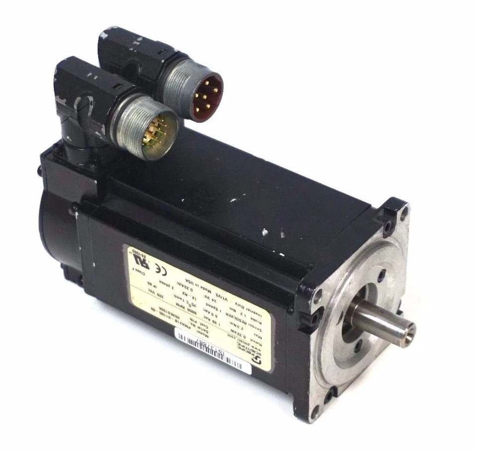 USED PACIFIC SCIENTIFIC PMA21B-01100-00 SERVO MOTOR 6050RPM,320VDC,PMA21B0110000 - Image 1 of 1