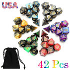 42Pcs Polyhedral Dnd Rpg Mtg Party Game Dungeons & Dragons Dice D4-D20 Us Stock