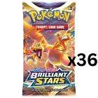 Pokémon Brilliant Stars Booster Packs | 36 Sealed Packs (Loose Booster Box)