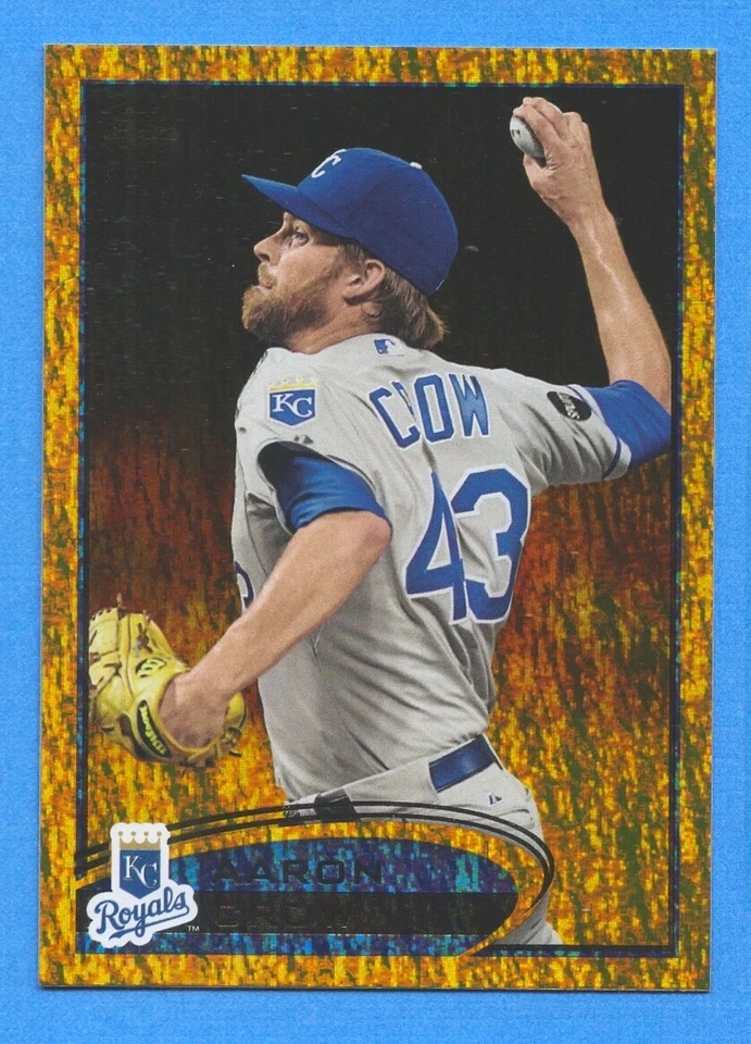 2012 Topps Gold Sparkle #67 Aaron Crow Royals - Image 1 of 1