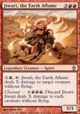 Jiwari, the Earth Aflame - Foil - Saviors of Kamigawa - LP, English MTG Magic FL