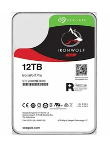Seagate 12TB ST12000NE0008 HDD IronWolf Pro NAS Internal Hard Drive 7200RPM - Picture 1 of 4