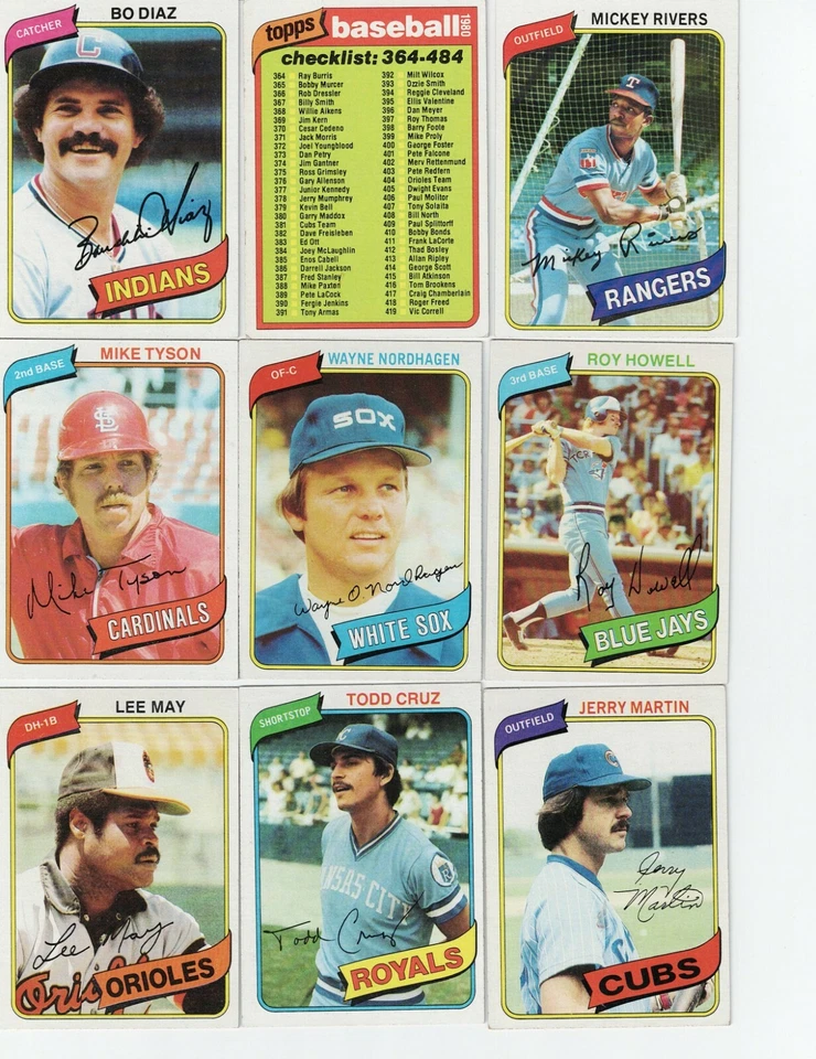 1980 Topps Baseball Complete Your Set 251-500 - Image 1 of 1