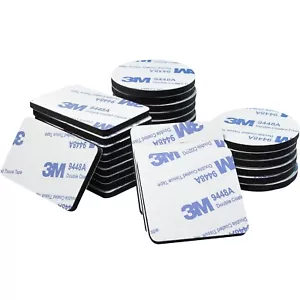 60-Piece Strong Double-Sided Wall Tape: Super Adhesive Pads, Black, Various Shap - Picture 1 of 9