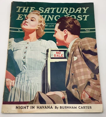 the saturday evening post Night In Havana By Burnham Carter May 6 1939 Car Ads - Image 1 of 4