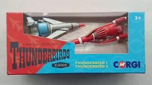 Corgi CC00901 Thunderbirds No's 1 & 3 Diecast Models NEW - Picture 1 of 7