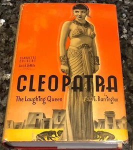 LAUGHING QUEEN, Claudette Colbert signed, CLEOPATRA DeMille old Hollywood ❤book - Picture 1 of 12