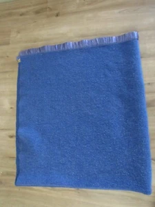 Vintage Lady Seymour Blanket Wool Blue - 67" by 76" - Vintage AS IS - Picture 1 of 8