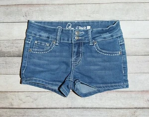 Revolution by Revolt Girl's Size 10 Denim Jean Shorts Bling Star Pockets - Picture 1 of 11