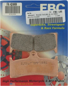 EBC FA424HH BRAKE PAD FA-HH SERIES SINTERED METAL MV AGUSTA F4 750 S 2004 - Foto 1 di 1