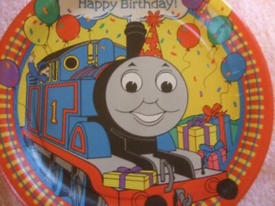 Placas de papel para festa de feliz aniversário Thomas the Tank Engine (18) - Imagem 1 de 4