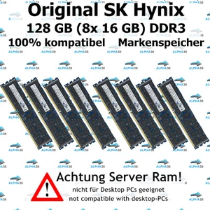 128 GB (8X 16 GB) RDIMM DDR3-1866 Supermicro X9DRFF-ITG+ X9DRFR RAM - Picture 1 of 1